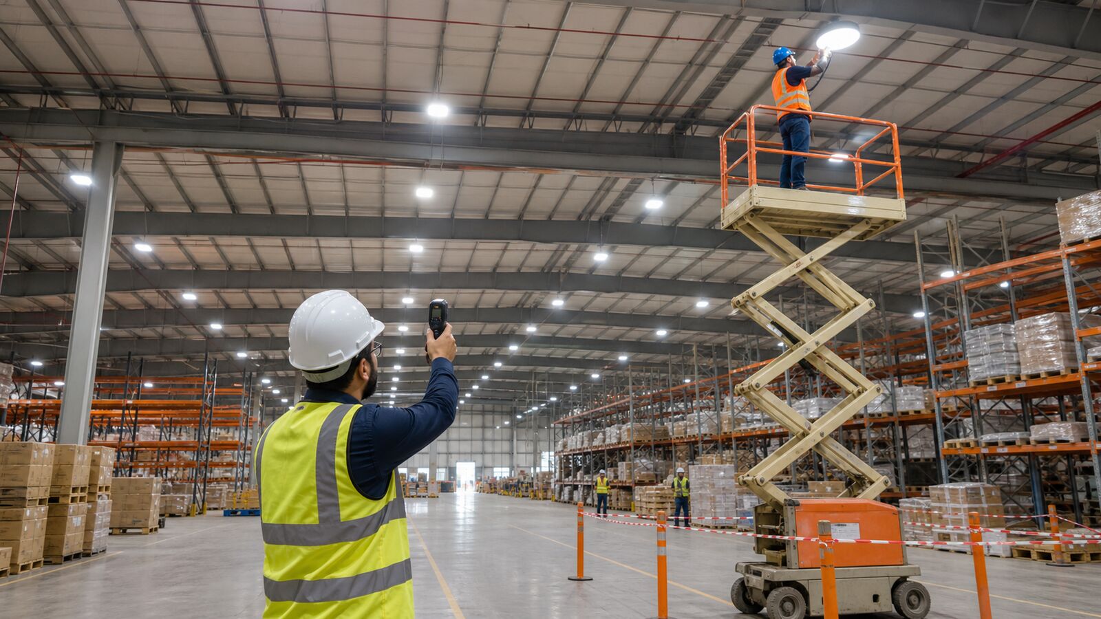 إنارة LED للمستودعات: كيف تخفض فاتورة الكهرباء وتحسّن بيئة العمل؟ — مدونة تل الرمال