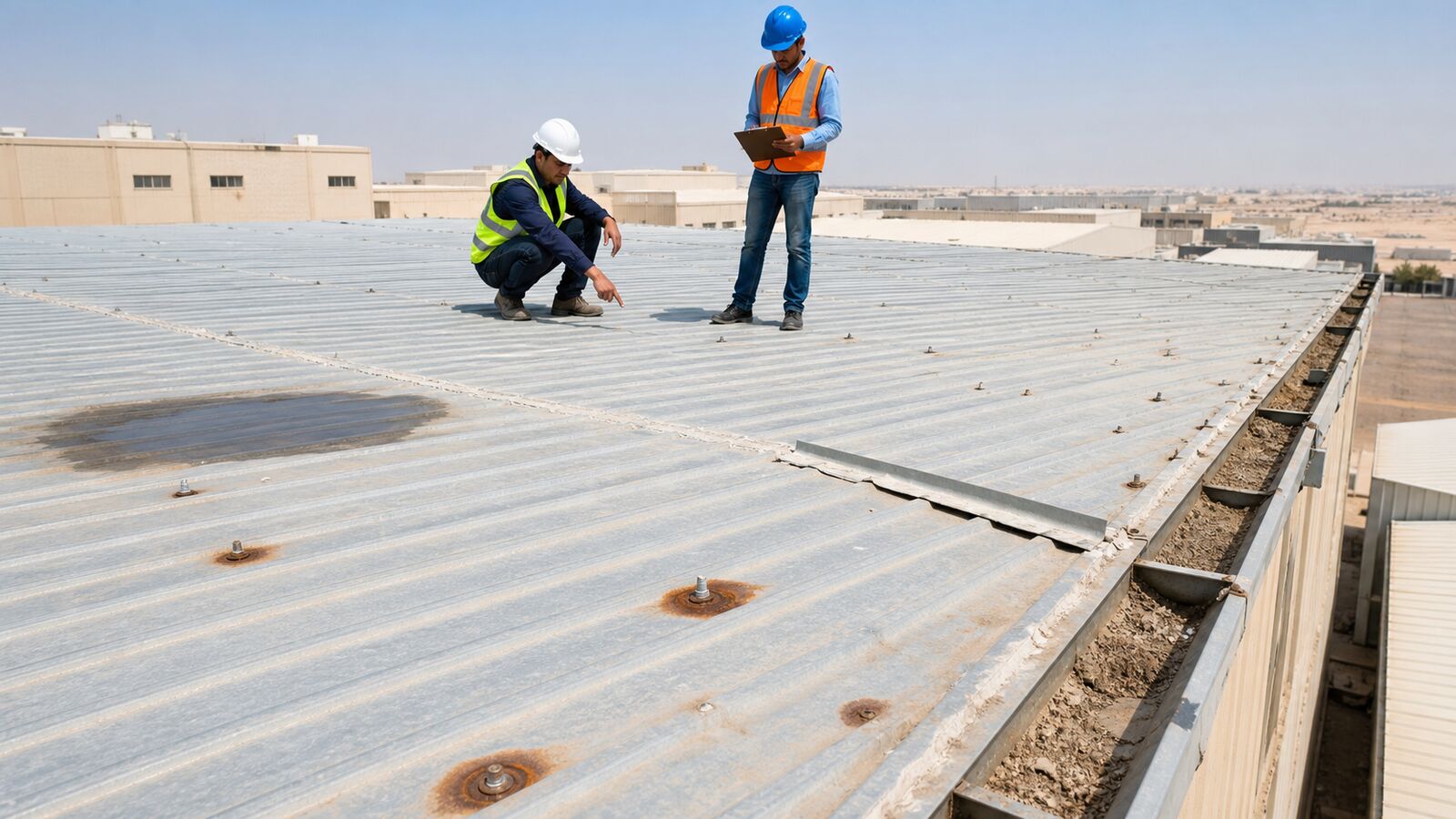 خمس علامات تحتاج معها لصيانة سطح مستودعك قبل موسم الأمطار — مدونة تل الرمال